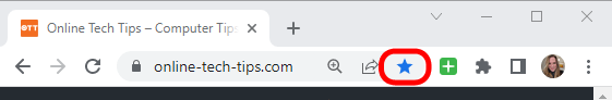 01StarIcon - Online Tech Tips How to Manage Bookmarks in Google Chrome image 2
