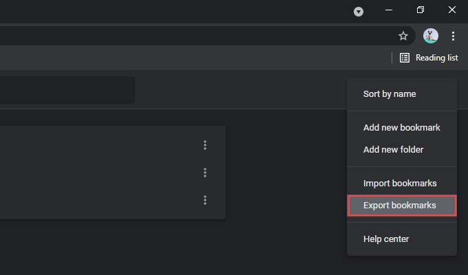 02-Export-Bookmarks-Option - Online Tech Tips How to Export and Import Chrome Bookmarks image 3