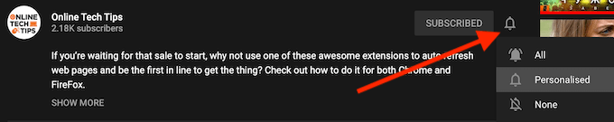03_yt-channel-notifications_personalised - Online Tech Tips How to Turn Off and Manage YouTube Notifications image 4
