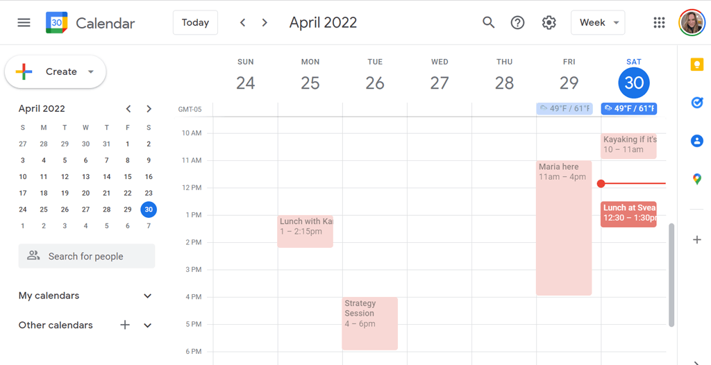 03WeekView - Online Tech Tips 23 Handy Google Calendar Keyboard Shortcuts image 4