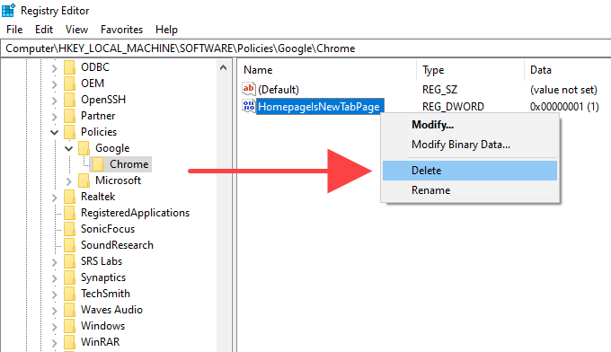 04-Registry-Editor - Online Tech Tips How to Remove Chrome Managed By Your Organization image 5