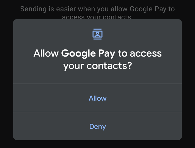 04permission_to_access_contacts - Online Tech Tips How to Send Money Via Email with Google Pay image 5