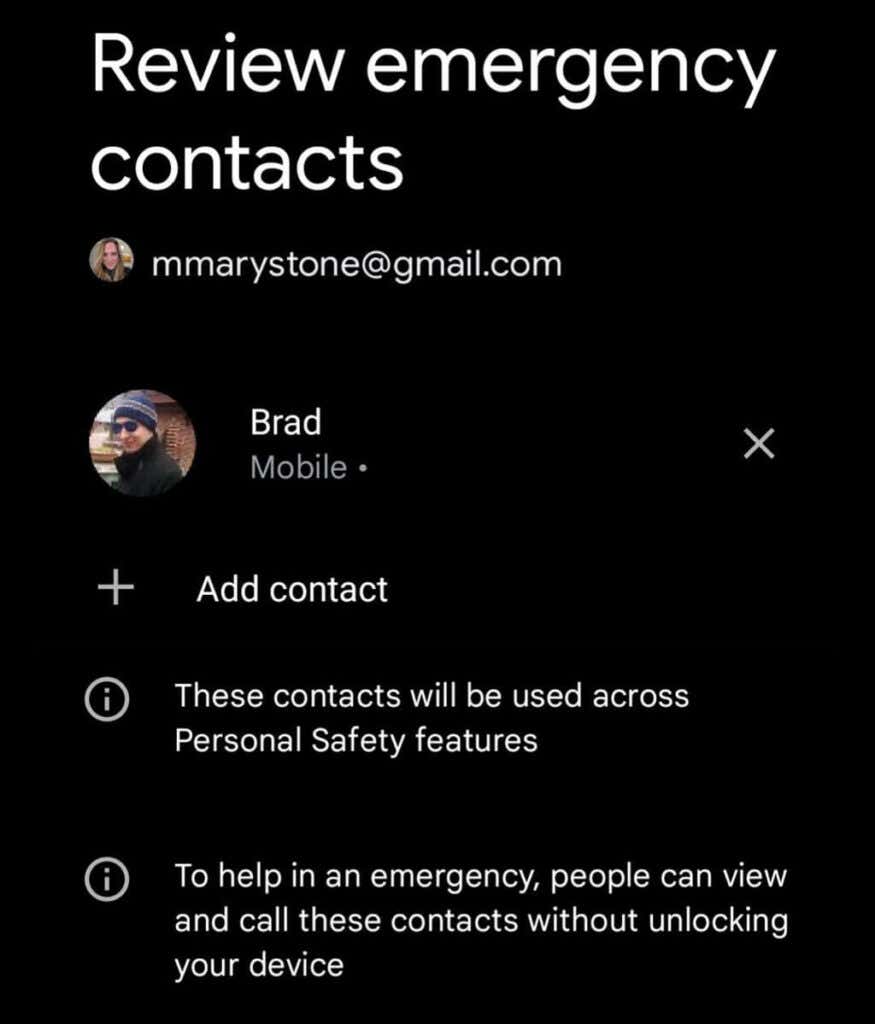 04ReviewEmergencyContacts - Online Tech Tips How to Use Google’s Personal Safety App image 5