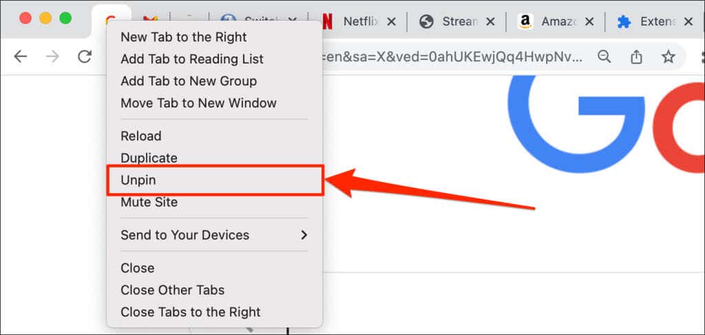 05-unpin-tab-google-chrome - Online Tech Tips How to Pin a Tab in Google Chrome image 5