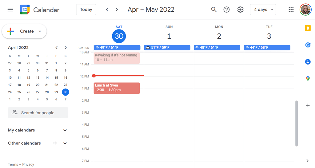05CustomView - Online Tech Tips 23 Handy Google Calendar Keyboard Shortcuts image 6