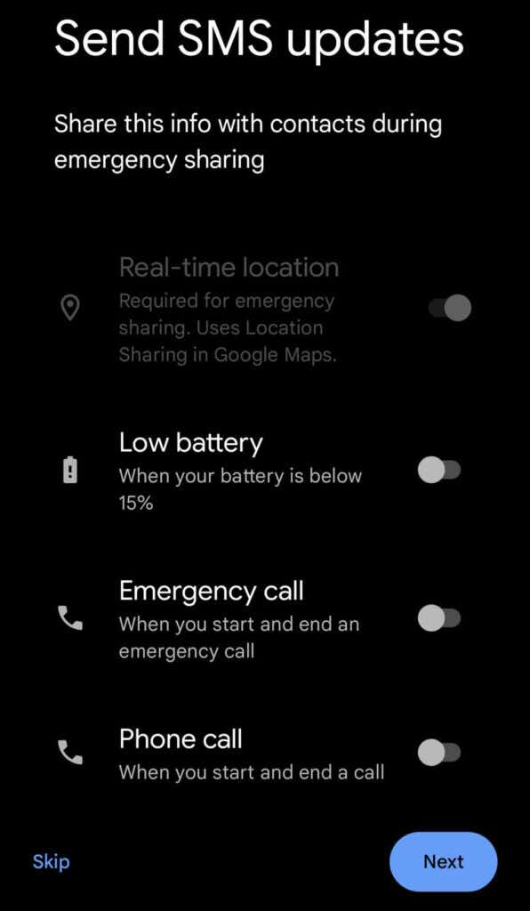 05SendSMSUpdates - Online Tech Tips How to Use Google’s Personal Safety App image 6