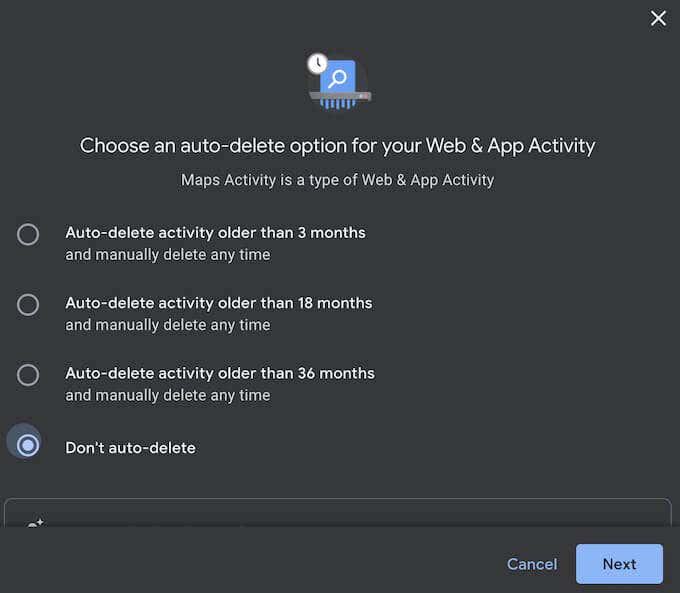 06_auto-delete-1-1 - Online Tech Tips How to View Your Google Maps Search History image 9