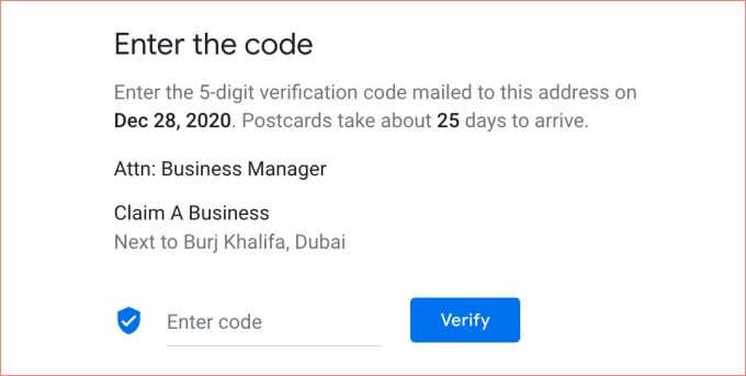 07-enter-verification-code-google-my-business - Online Tech Tips How to Claim a Business on Google image 8