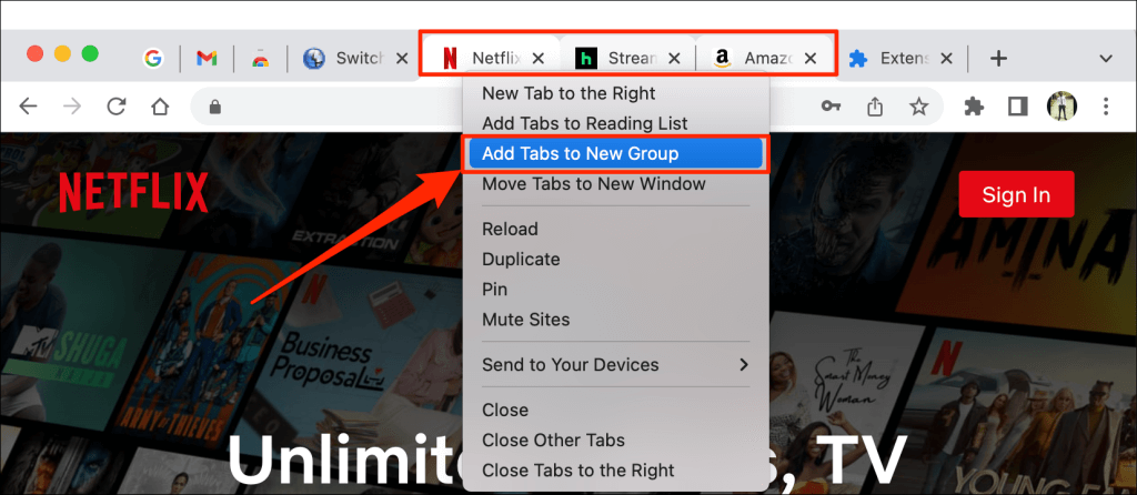 07-grouped-tab-google-chrome - Online Tech Tips How to Pin a Tab in Google Chrome image 7