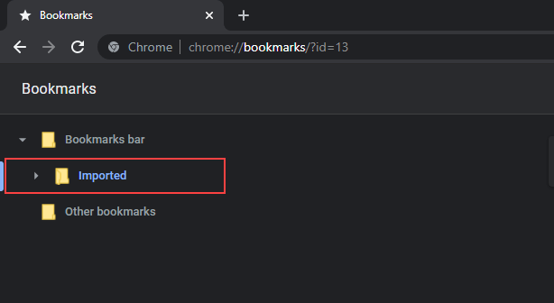 07-Imported-Folder-in-Sidebar - Online Tech Tips How to Export and Import Chrome Bookmarks image 8