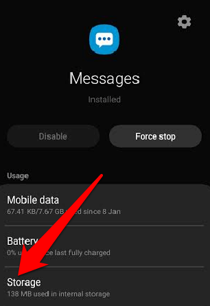 08-cant-send-text-messages-from-android-fixes-to-try-storage - Online Tech Tips What to Do When You Can’t Send Text Messages From Android image 7