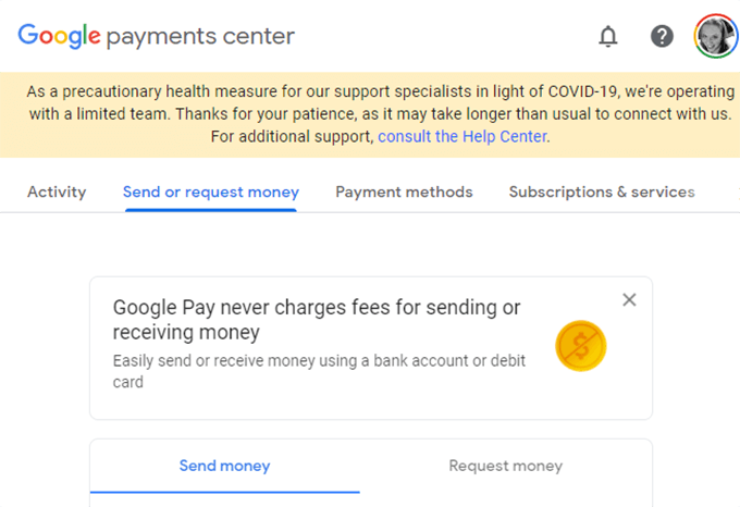 09send-or-request-money-tab - Online Tech Tips How to Send Money Via Email with Google Pay image 10