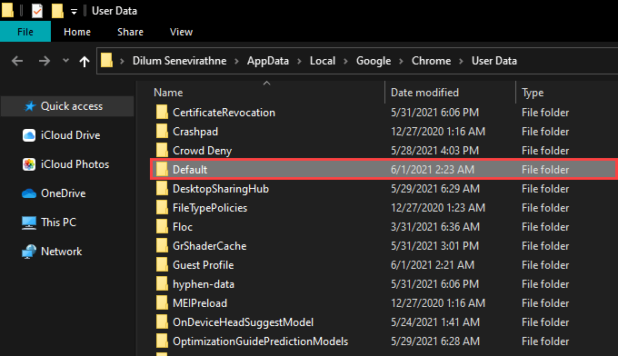 10-Chrome-Profile-Folder - Online Tech Tips How to Export and Import Chrome Bookmarks image 11