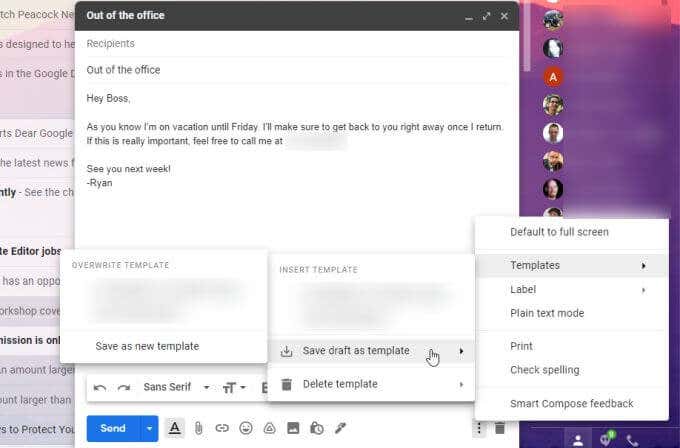 10-gmail-new-template - Online Tech Tips How to Set Up Out of Office in Gmail image 8