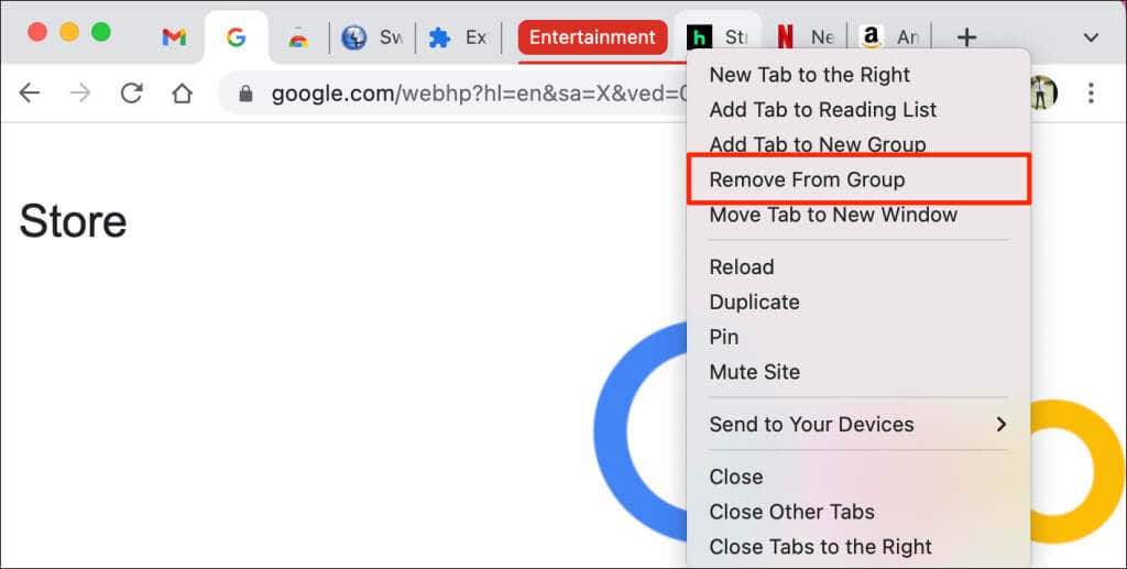 10-remove-tab-from-group-google-chrome - Online Tech Tips How to Pin a Tab in Google Chrome image 10