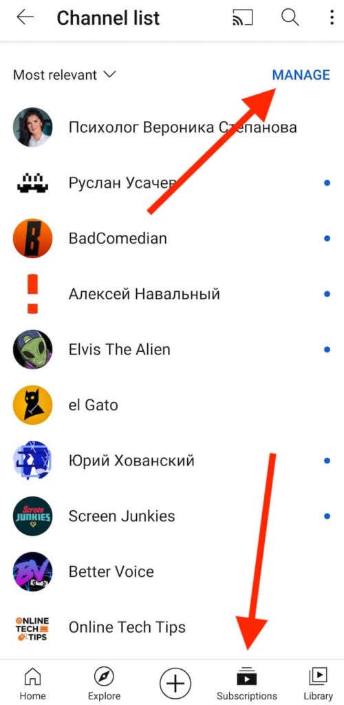 10_channel-list_mobile - Online Tech Tips How to Turn Off and Manage YouTube Notifications image 11