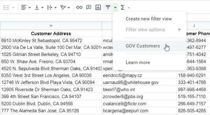 12-see-filter - Online Tech Tips How to Filter in Google Sheets image 13