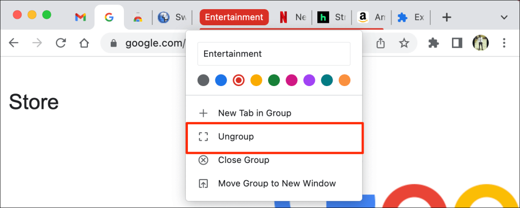 12-ungroup-tabs-google-chrome - Online Tech Tips How to Pin a Tab in Google Chrome image 12