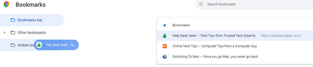 16DragBookmark - Online Tech Tips How to Manage Bookmarks in Google Chrome image 17