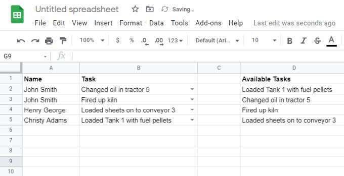 18-original-tasks - Online Tech Tips How to Use Google Sheets Drop Down Lists image 18