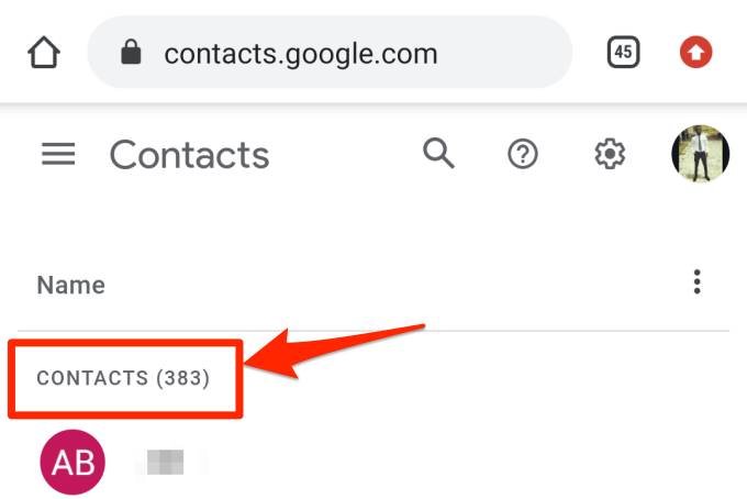 23-google-contacts-total-items - Online Tech Tips Check Google Contacts Storage image