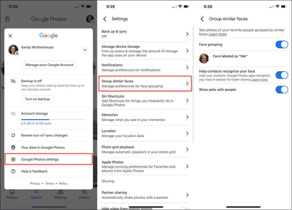 3-EnableFaceGrouping-Mobile - Online Tech Tips How to Add Known Faces to Google Photos for Easy Searching image 4