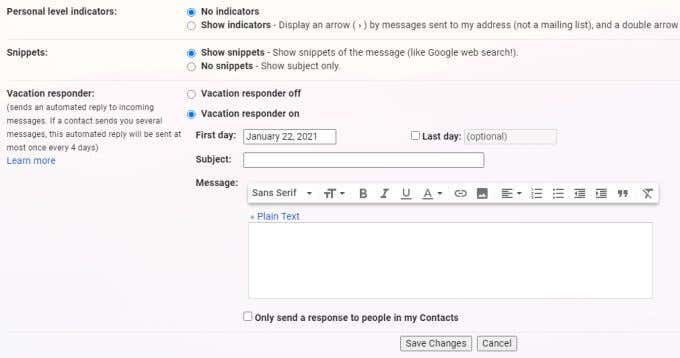 3-gmail-vacation-responder - Online Tech Tips How to Set Up Out of Office in Gmail image 4