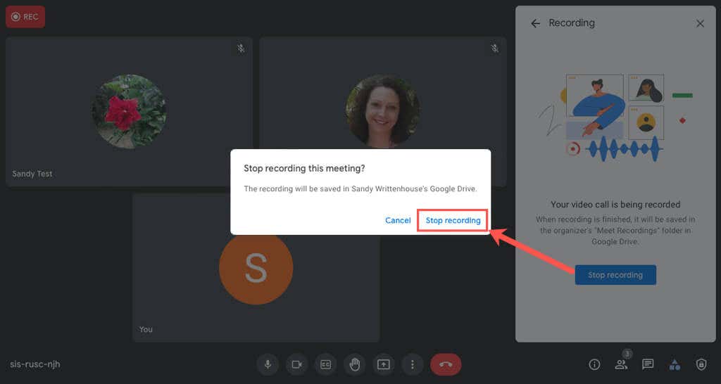 4-StopRecording - Online Tech Tips How to Record a Google Meet image 5