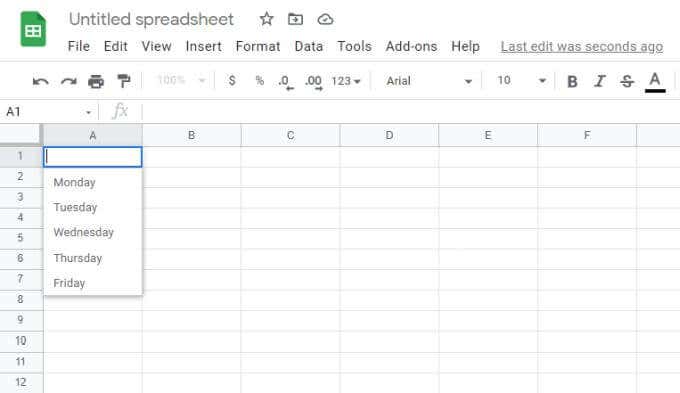 5-noshow - Online Tech Tips How to Use Google Sheets Drop Down Lists image 6