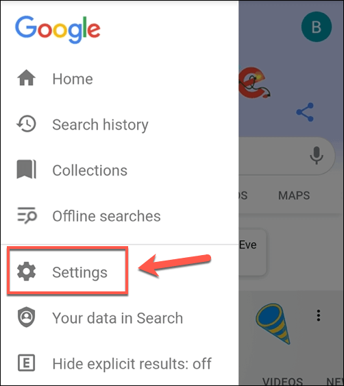 8-Mobile-Google-Search-Settings-Option - Online Tech Tips How to Turn Google SafeSearch Off image 8