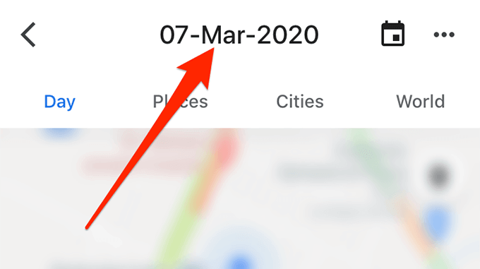 choose-date-iphone - Online Tech Tips How to View Google Maps Location History image 22