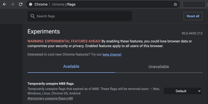 chrome-flags - Online Tech Tips How to Use Google Docs in Dark Mode image 2
