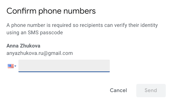 confirm-phone-numbers - Online Tech Tips How to Send Private Emails in Gmail image 6