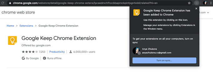 extension-added-to-chrome - Online Tech Tips How the Google Keep Extension on Chrome Makes Web Surfing Fun image 5