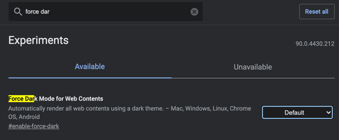 force-dark-mode - Online Tech Tips How to Use Google Docs in Dark Mode image 3