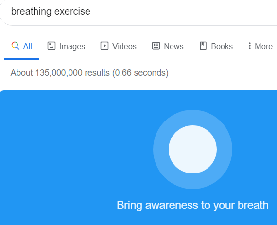 google-breathing-exercise - Online Tech Tips 15 Google Search Features You May Not Know About image 9