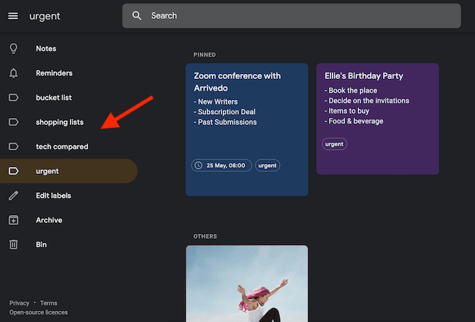 google-keep_labels - Online Tech Tips How the Google Keep Extension on Chrome Makes Web Surfing Fun image 9
