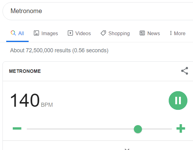 google-search-metronome - Online Tech Tips 15 Google Search Features You May Not Know About image 8
