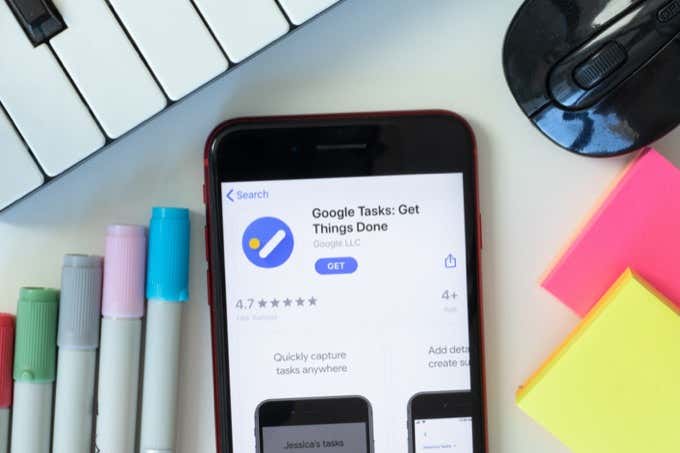 New York, USA - 2 March 2021: Google Tasks mobile app icon on phone screen, Illustrative Editorial. - Online Tech Tips How to Use Google Tasks – Getting Started Guide image 1