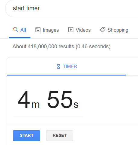 google-timer-feature - Online Tech Tips 15 Google Search Features You May Not Know About image 15
