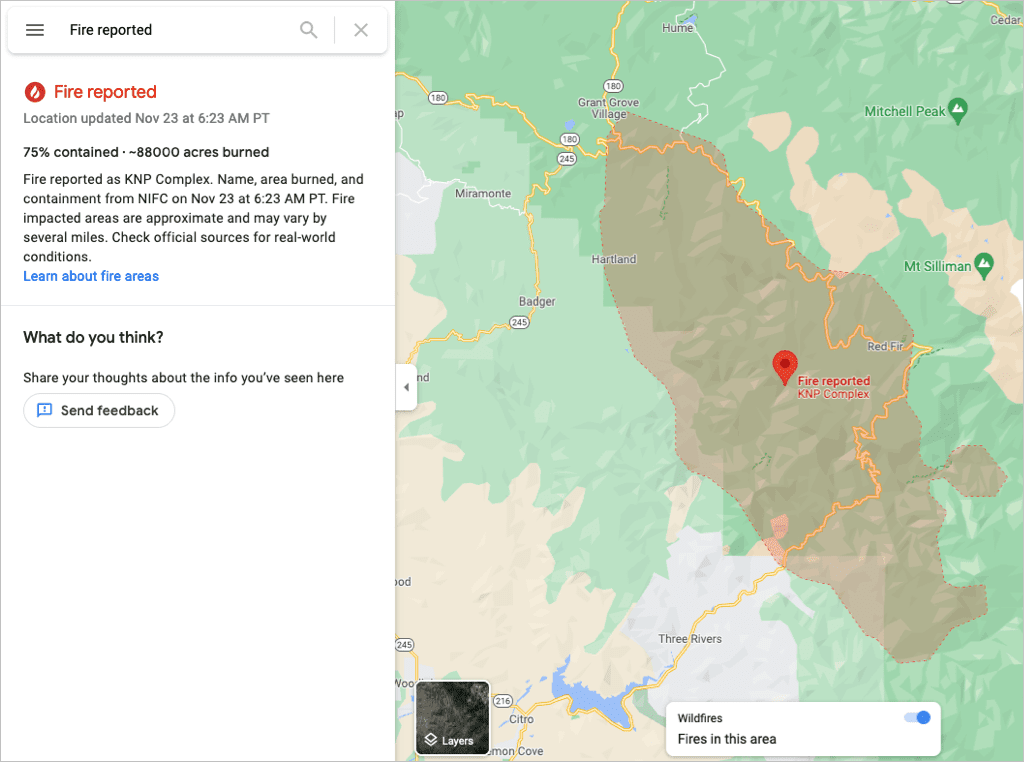 image-60 - Online Tech Tips How To Use Google Maps Wildfire Tracking image 5