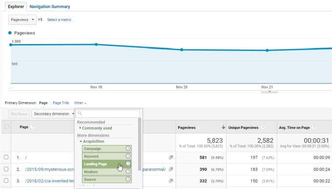landing-pages - Online Tech Tips What Is a Metric and Dimension in Google Analytics? image 4