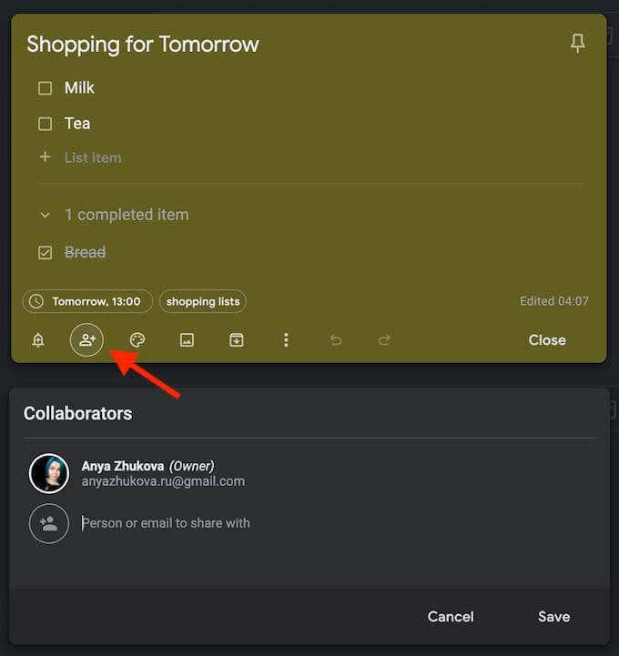 shared-lists_collaborators - Online Tech Tips How the Google Keep Extension on Chrome Makes Web Surfing Fun image 12