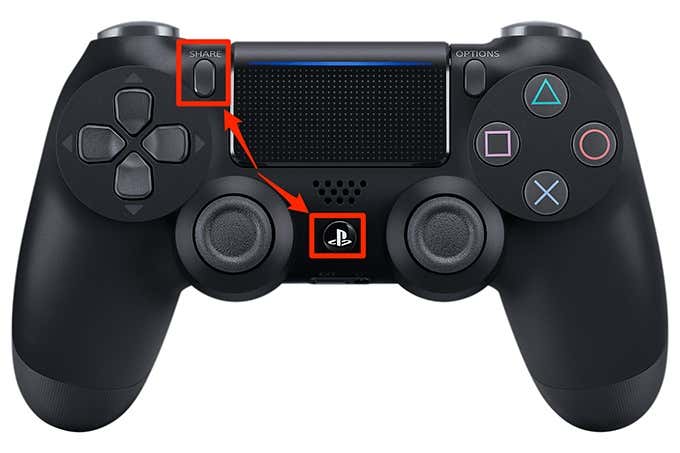 share-ps-button - Online Tech Tips How To Connect a PS4 Controller To An iPhone, iPad Or Android Device image 2
