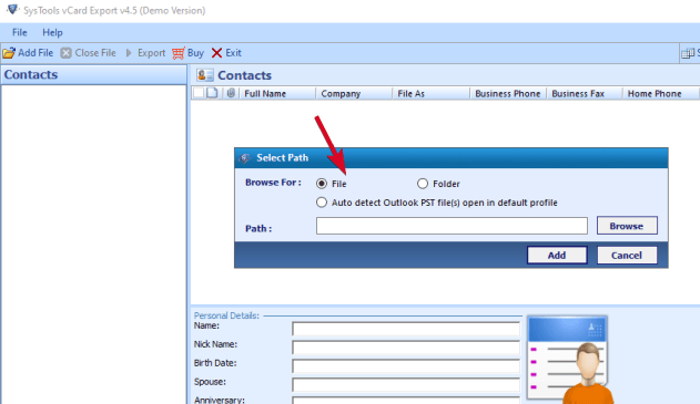 sync-outlook-contacts-import-vcard-file-folder - Online Tech Tips How To Sync Outlook Contacts image 28