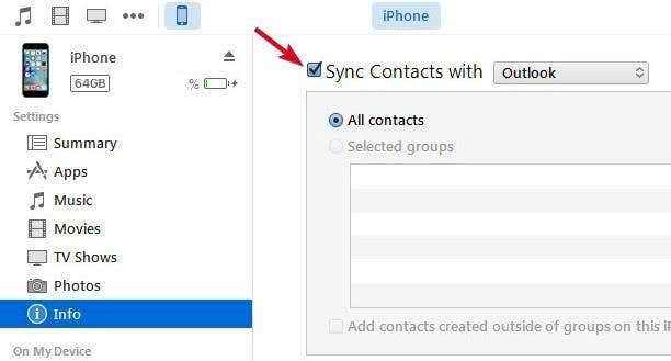 sync-outlook-contacts-iphone-sync-contacts-with - Online Tech Tips How To Sync Outlook Contacts image 13