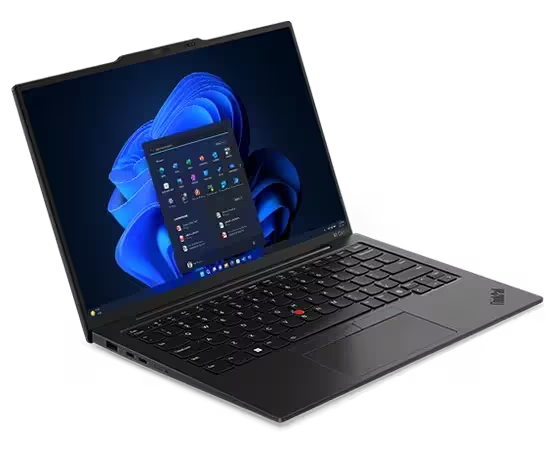 az3wzqybxqqtsi2rh6v1klhw0jmlbz785737 The Lenovo ThinkPad X1 Carbon Gen 12 laptop open to the desktop.