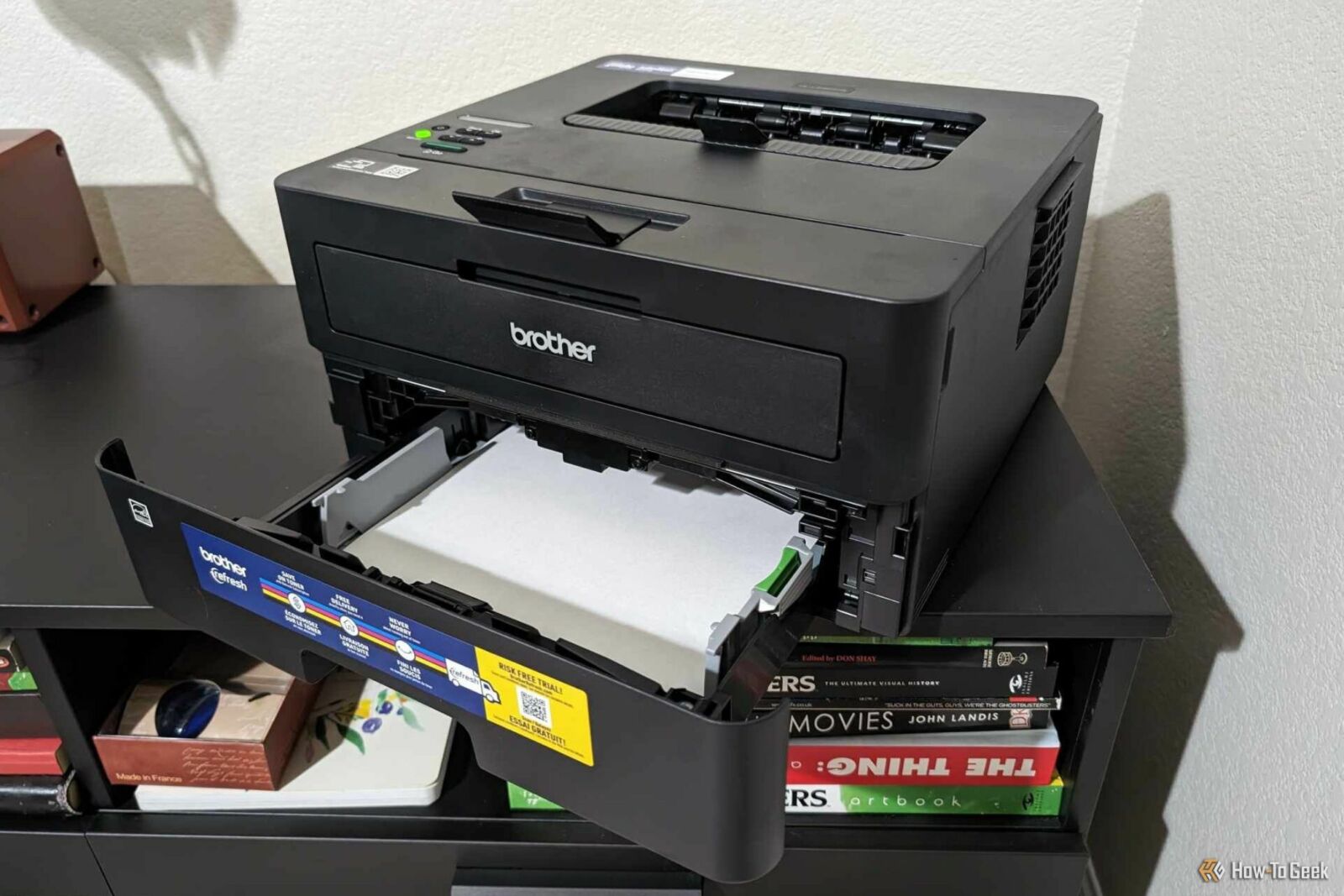 Brother Wireless HL-L2460DW with open paper tray